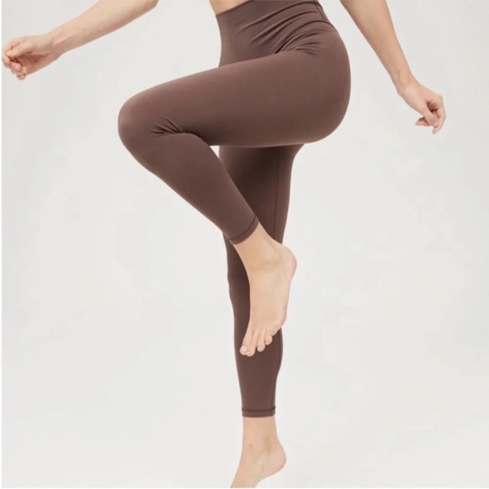 Offline Aerie Brown Real Me High Rise 7/8 Ankle Leggings Size Medium